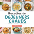 Recette de déjeuner chaud pour enfants avec des légumes et des pâtes