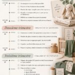 Un calendrier de nesting pour la préparation à la grossesse et l'accueil d'un bébé