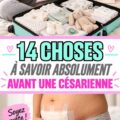 Image d'une maman enceinte se préparant pour une césarienne programmée