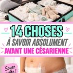 Image d'une maman enceinte se préparant pour une césarienne programmée