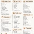 Une maman consulte une checklist d'essentiels pour son nouveau-né avec des articles disposés autour d'elle.