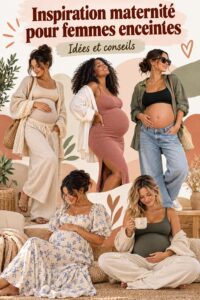 Femme enceinte souriante tenant son ventre avec confort et bonheur, symbole d'une grossesse épanouie.
