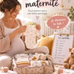 Image d'une agréable liste maternité avec des articles indispensables pour les futurs parents.