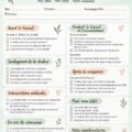 Modèle imprimable de plan de naissance naturel sur fond doux, avec des illustrations apaisantes.