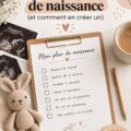 Femme enceinte en train de rédiger un plan de naissance apaisant son esprit.