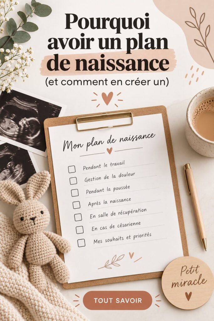 Femme enceinte en train de rédiger un plan de naissance apaisant son esprit.