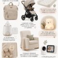 Une sélection d'articles de puériculture incontournables pour bébés, bien organisés.