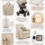 Une sélection d'articles de puériculture incontournables pour bébés, bien organisés.