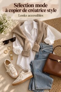 Sélection de tenues inspirées des créatrices de mode pour les mamans modernes.