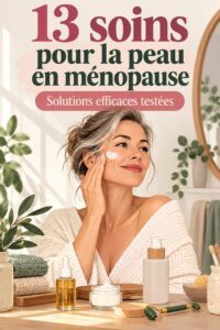Femme appliquant une crème hydratante sur son visage, mettant en valeur des soins adaptés pour la ménopause